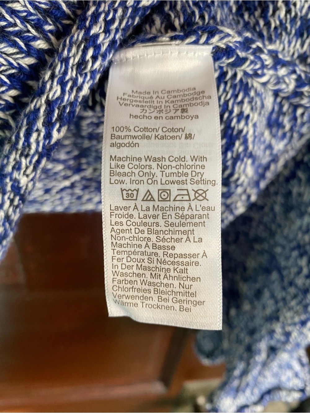 J.Crew 2025 Rollneck Blue Marled Sweater-L - Picture 5 of 6